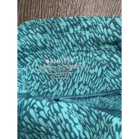 Athleta Ultimate Stash Textured 7/8 Tight Women's Medium Legging - Picture 9 of 11